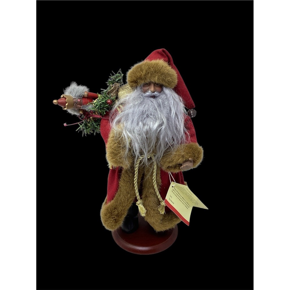 The Santas Tina Mitchell W/ Toy Bag Nutcracker Christmas Decor Decoration 11.5"